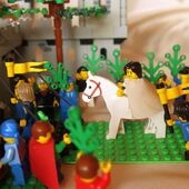 Der Einzug nach Jerusalem, mit Legofiguren gebaut