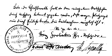 Kirchenvorstandsbeschluss vom 17. November 1948